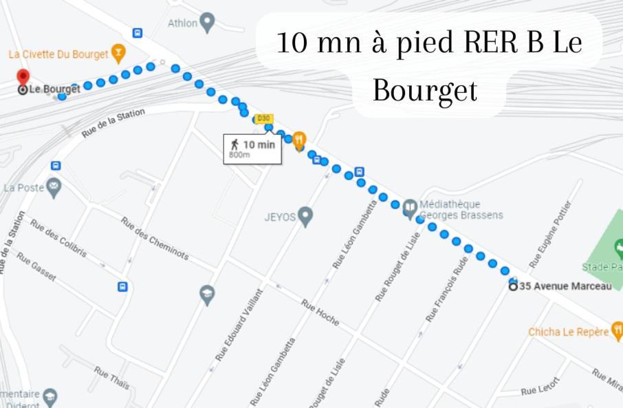 Disponible - Appartement Entier - 10Mn Rer B Aeroport Cdg - Paris Gare Du Nord, T11 Express, Le Bourget, Tout Equipe, Netflix Gratuit, 3 Personnes, 4Eme Etage, Escaliers, Parc Des Expositions, Parking Rue Gratuit Apres 19H ドランシー エクステリア 写真